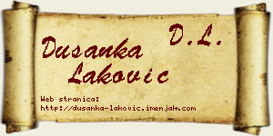 Dušanka Laković vizit kartica